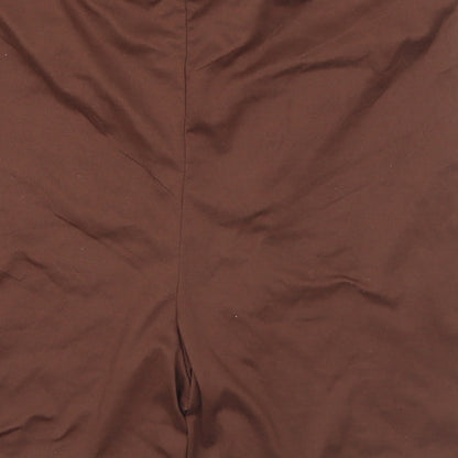 SHEIN Womens Brown Polyester Athletic Shorts Size M L5 in Regular