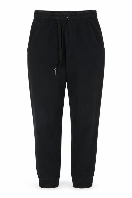 Super Model Womens Black Polyester Sweatpants Trousers Size M L26 in Regular