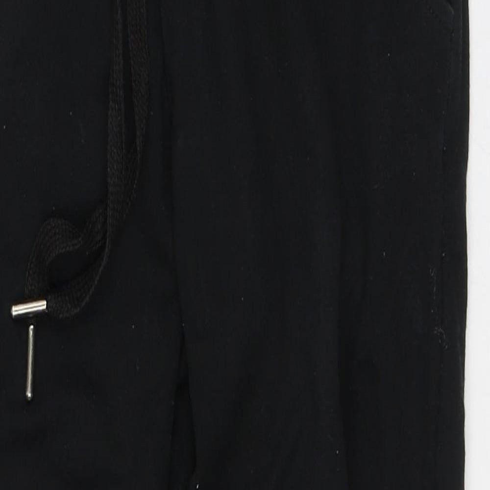 Super Model Womens Black Polyester Sweatpants Trousers Size M L26 in Regular