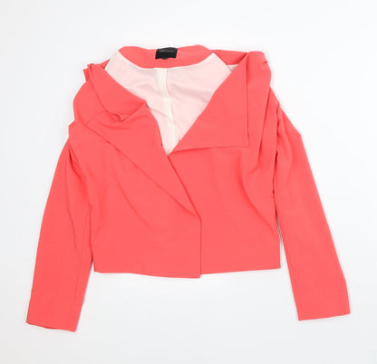 New Look Womens Orange Jacket Blazer Size 10