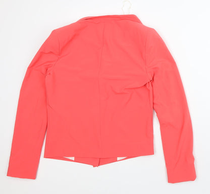 New Look Womens Orange Jacket Blazer Size 10