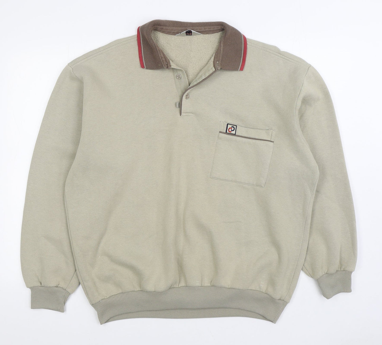 Breakaway Womens Beige Cotton Pullover Sweatshirt Size XL Pullover