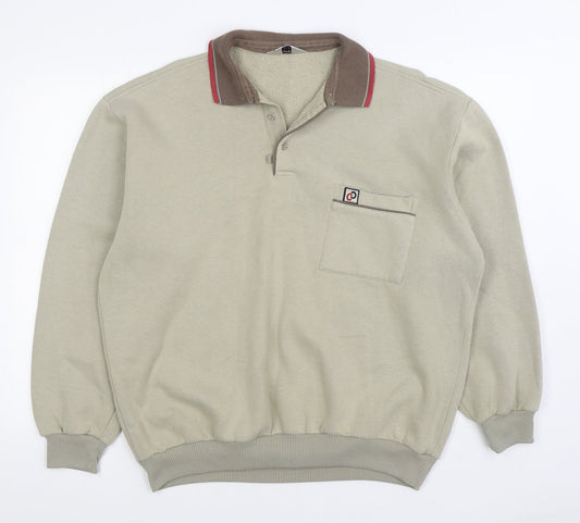 Breakaway Womens Beige Cotton Pullover Sweatshirt Size XL Pullover