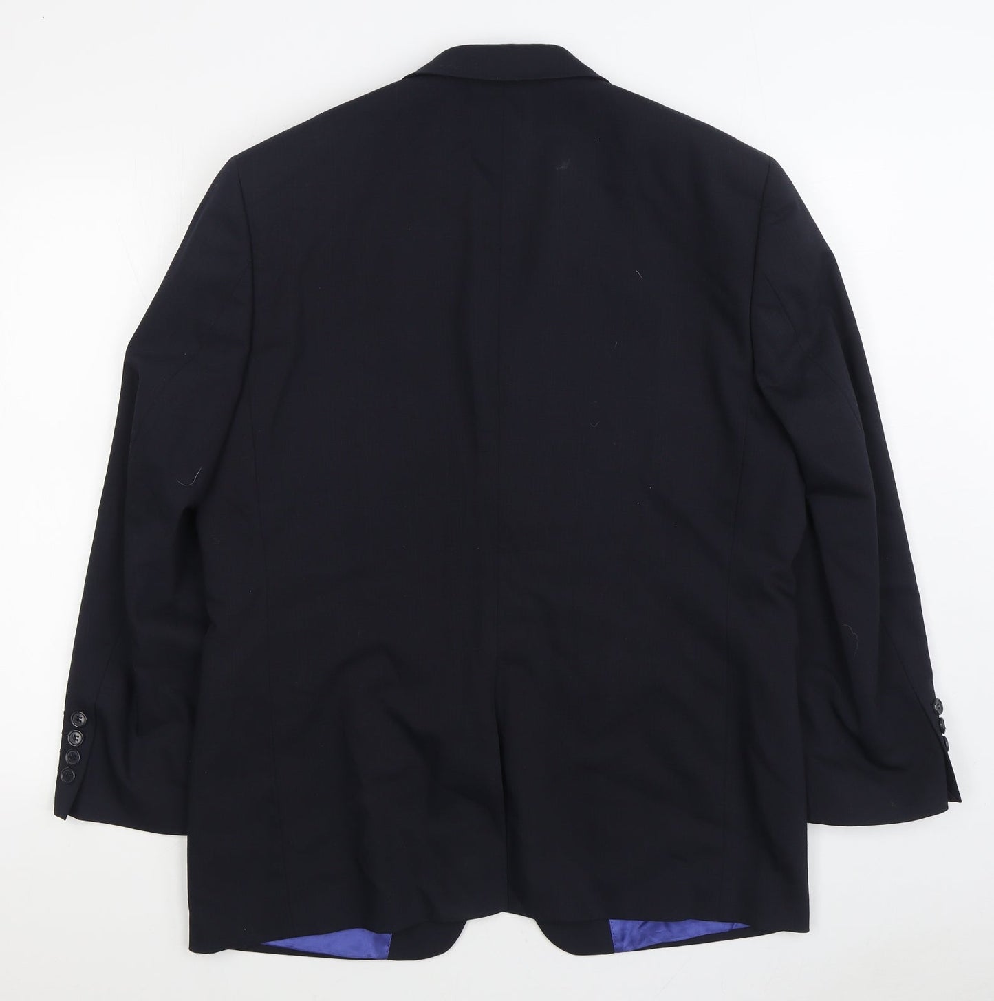 Hugo James Mens Black Wool Jacket Suit Jacket Size 40