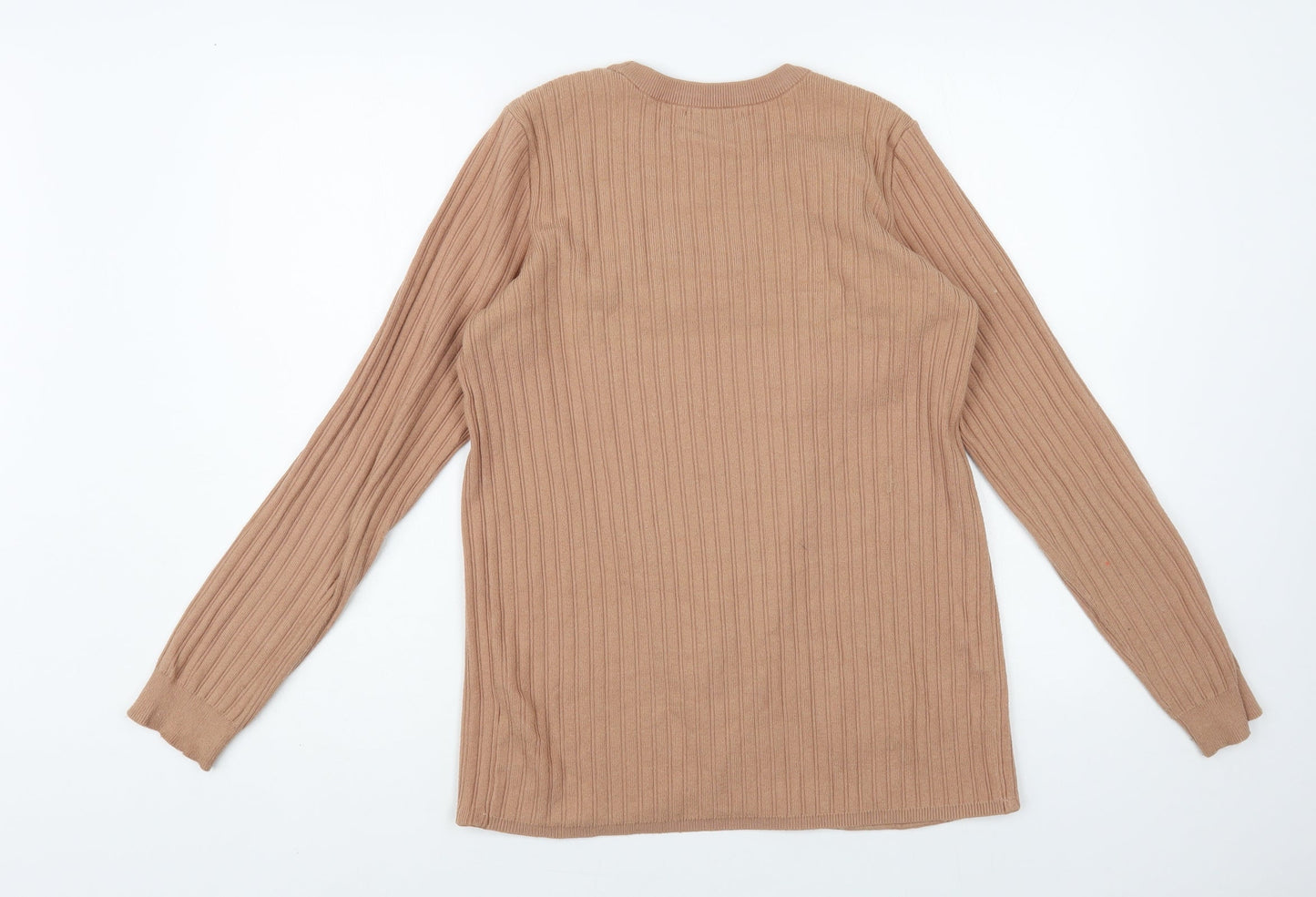 ASOS Womens Pink Crew Neck Viscose Pullover Jumper Size 10