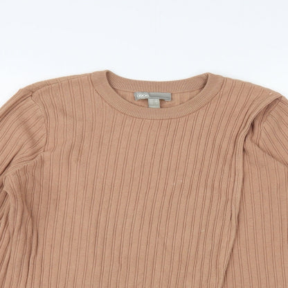 ASOS Womens Pink Crew Neck Viscose Pullover Jumper Size 10