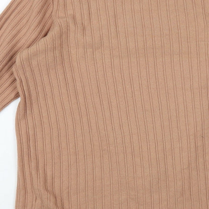 ASOS Womens Pink Crew Neck Viscose Pullover Jumper Size 10