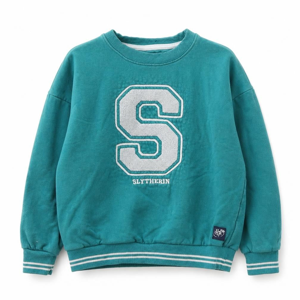 Marks & Spencer Girls Green Cotton Pullover Sweatshirt Size 8-9 Years - harry potter