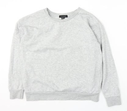 Atmosphere Womens Grey Polyester Pullover Sweatshirt Size 14