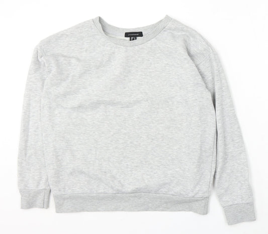 Atmosphere Womens Grey Polyester Pullover Sweatshirt Size 14