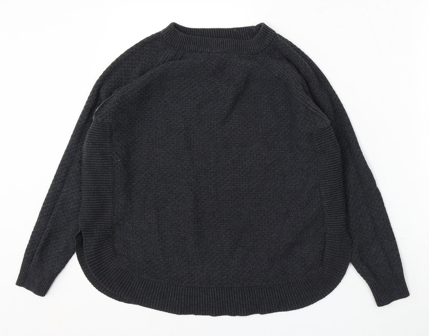 Warehouse Womens Grey Round Neck Polyester Pullover Jumper Size 8