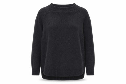 Warehouse Womens Grey Round Neck Polyester Pullover Jumper Size 8