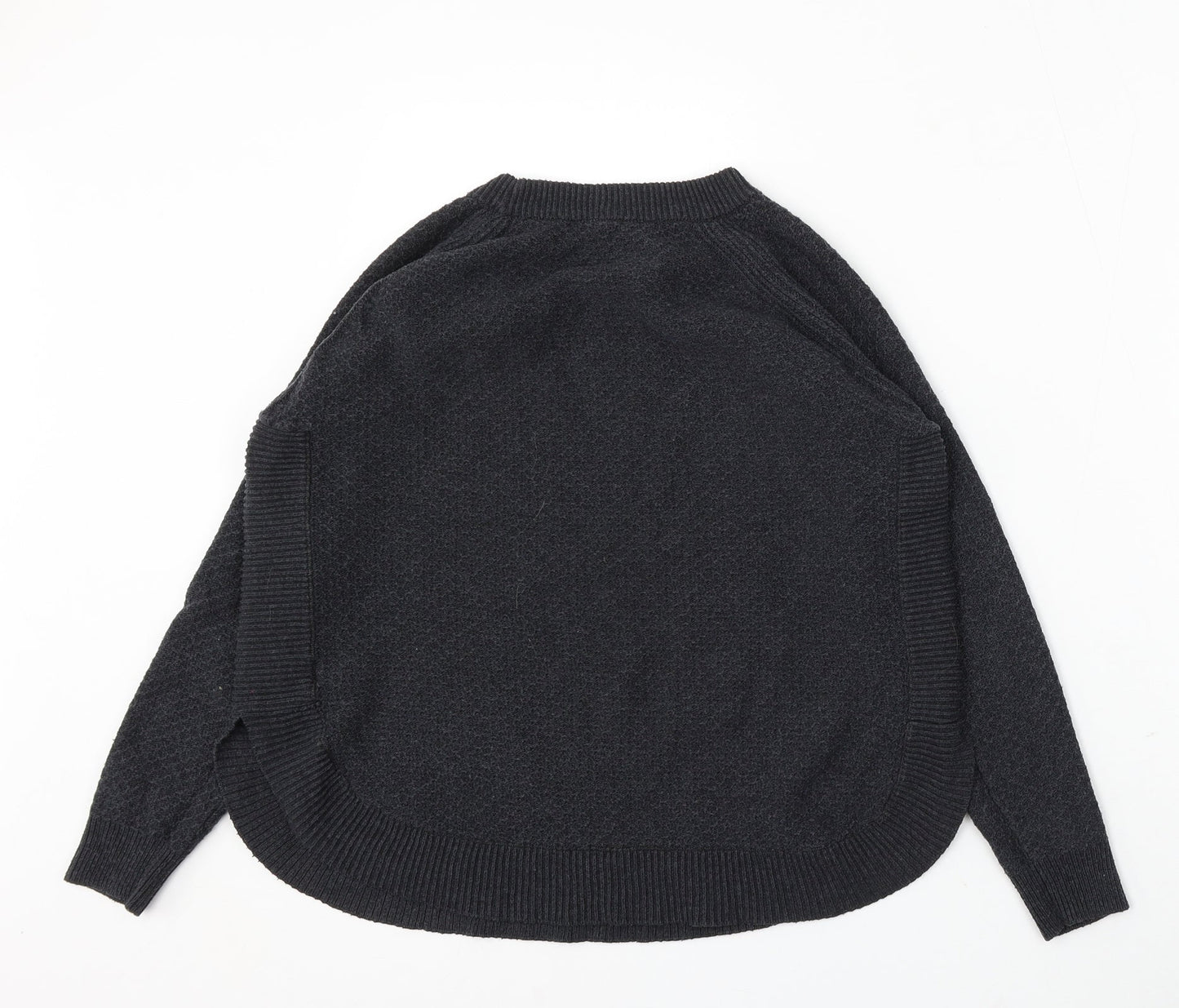 Warehouse Womens Grey Round Neck Polyester Pullover Jumper Size 8