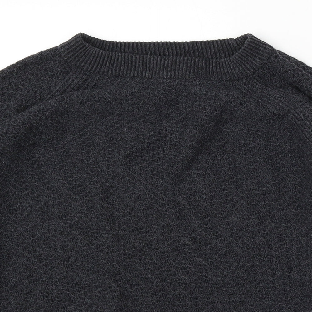 Warehouse Womens Grey Round Neck Polyester Pullover Jumper Size 8