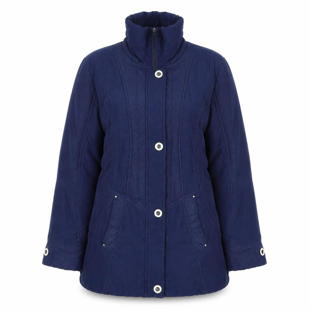 First Avenue Womens Blue Jacket Size 14 Zip