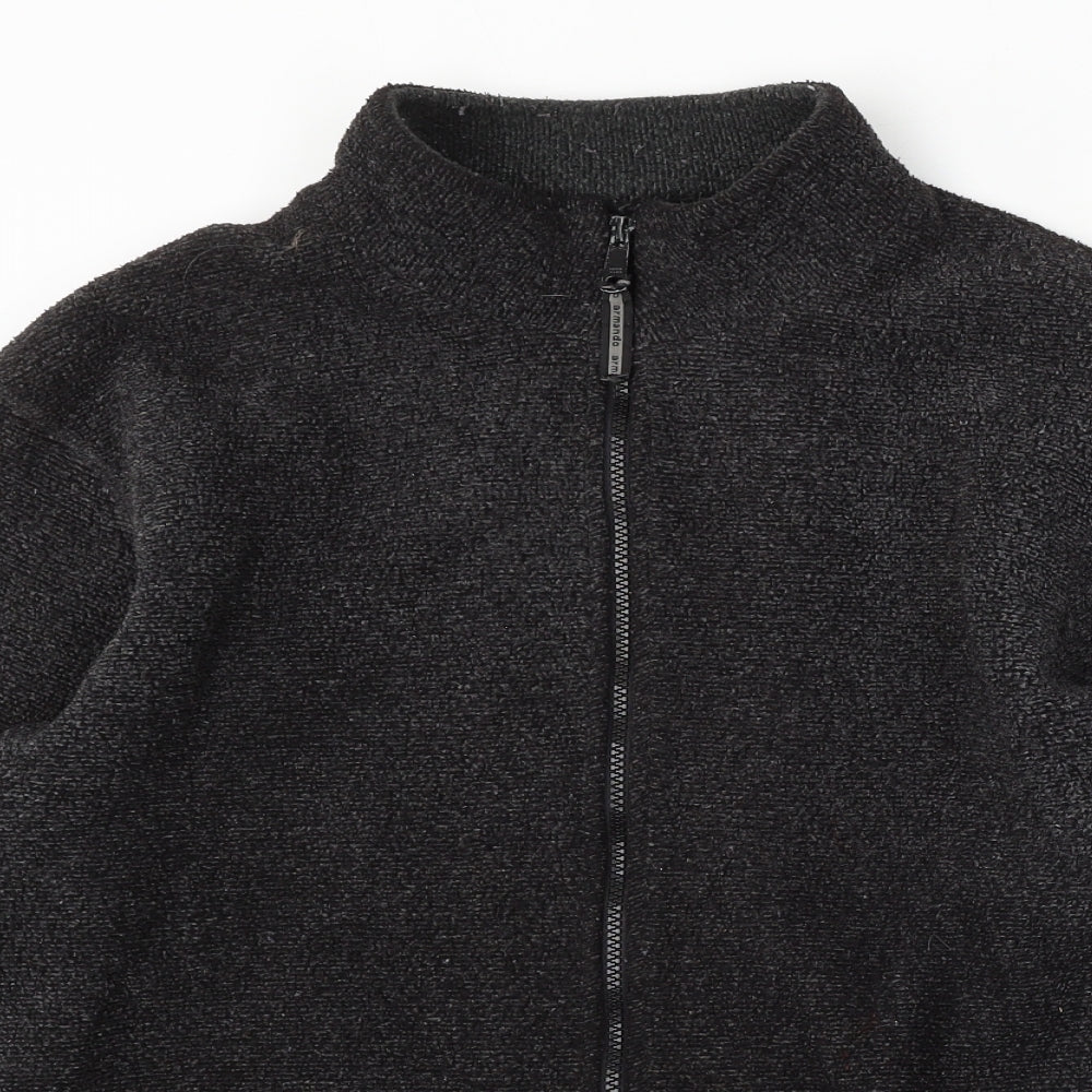 Armando Mens Grey Polyester Full Zip Sweatshirt Size M