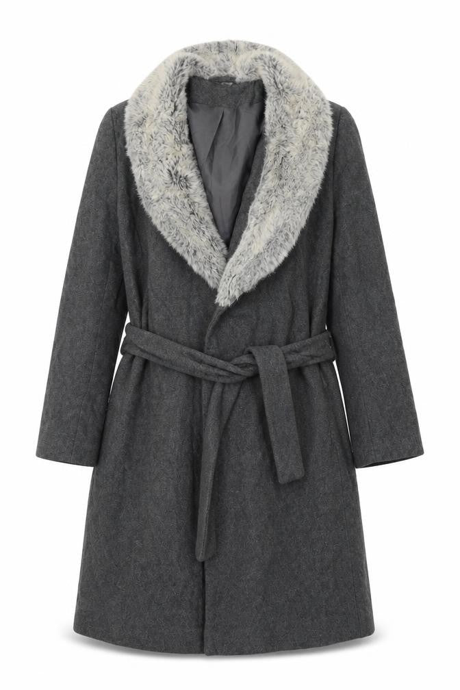 Dorothy Perkins Womens Grey Jacket Size 16 Buckle