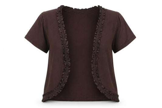 Kaleidoscope Womens Brown V-Neck Viscose Cardigan Jumper Size 12