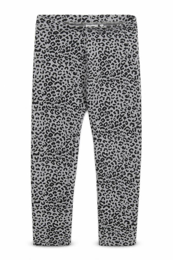 Zara Girls Grey Animal Print Cotton Carrot Trousers Size 9 Months Regular