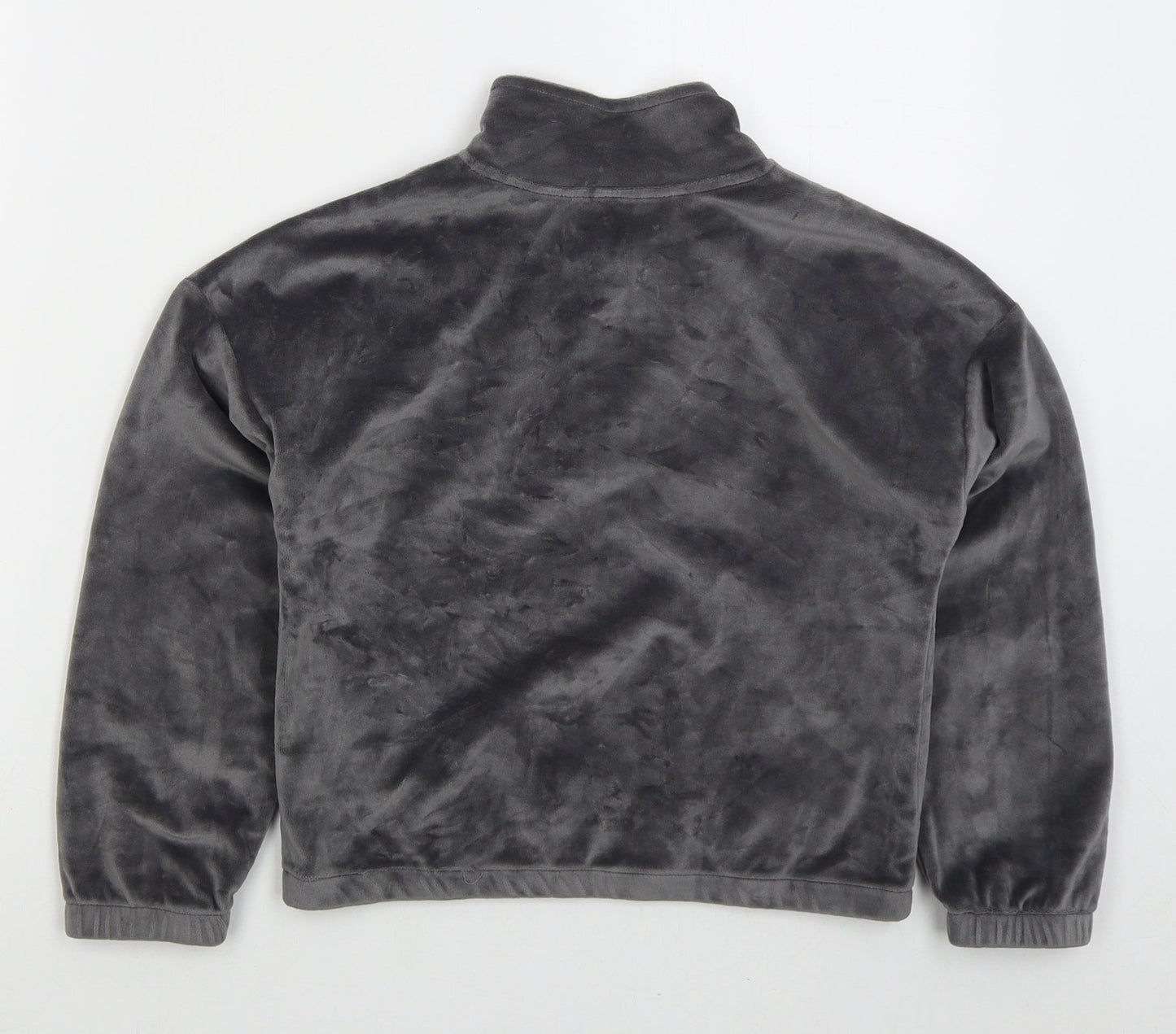 Dunnes Girls Grey Polyester Pullover Sweatshirt Size 9-10 Years Zip