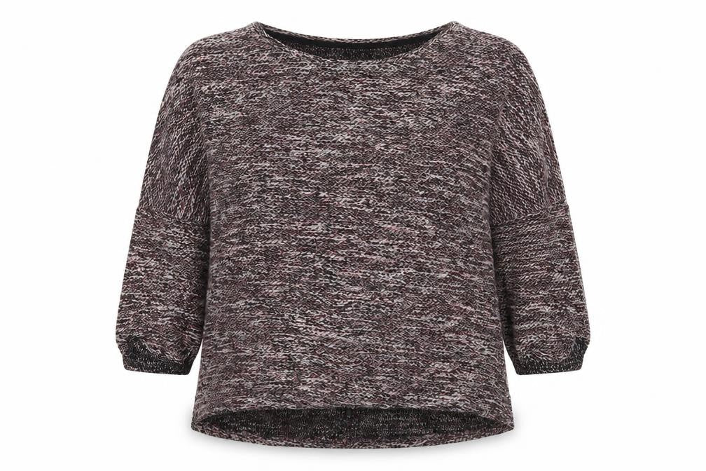 Papaya Womens Pink Round Neck Polyester Pullover Jumper Size M