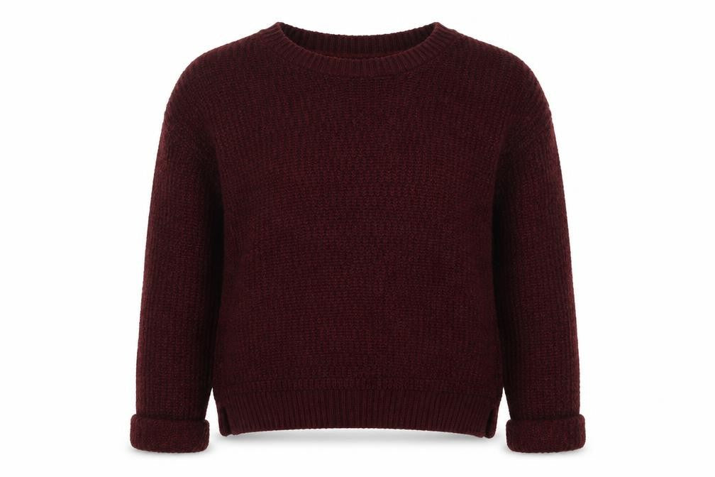 NEXT Womens Red Round Neck Acrylic Pullover Jumper Size 12