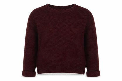 Next Womens Red Round Neck Acrylic Pullover Jumper Size 12