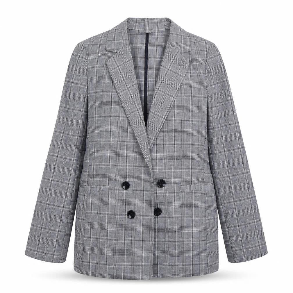 Primark Womens Blue Check Jacket Size 10