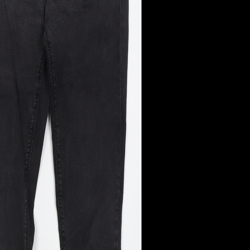 Preworn Womens Grey Cotton Skinny Jeans Size 31 in L28 in Regular