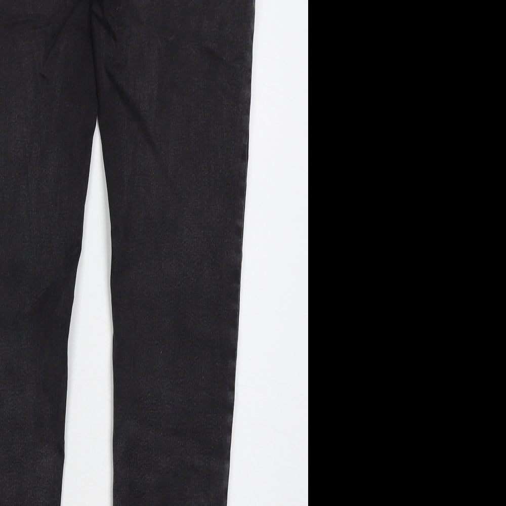 Preworn Womens Grey Cotton Skinny Jeans Size 31 in L28 in Regular