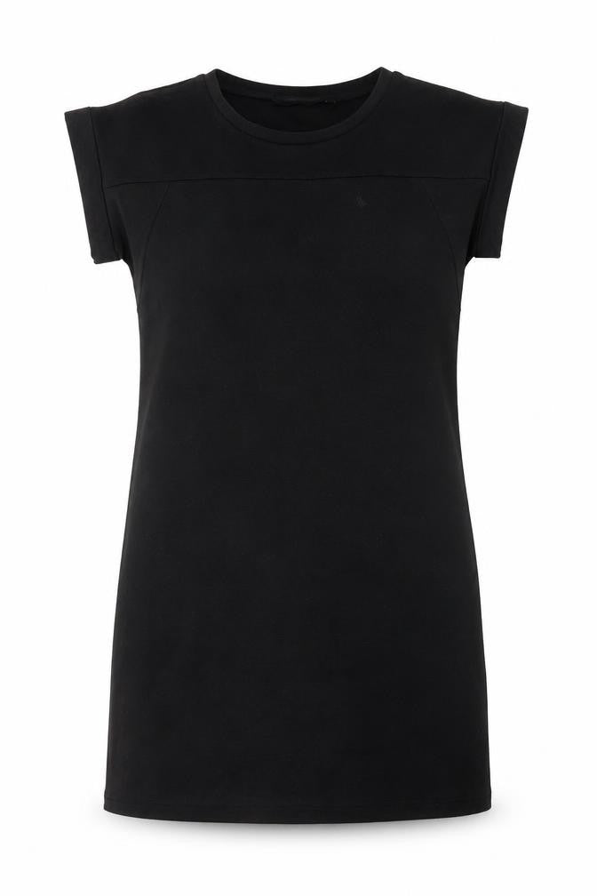 New Look Womens Black Cotton Shift Size 8 Round Neck