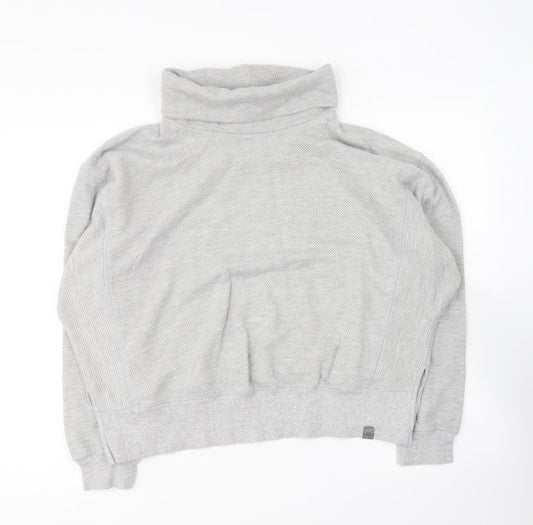 NEXT Womens Grey Roll Neck Cotton Pullover Jumper Size XS - Loungewear