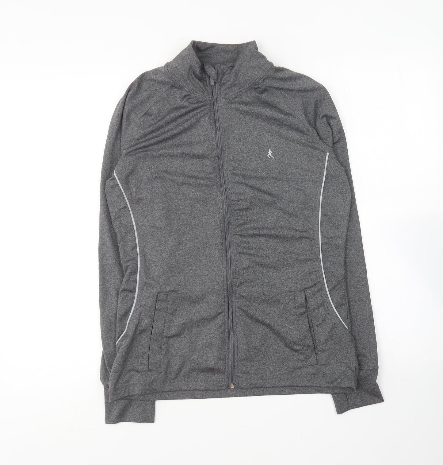 Atmosphere Womens Grey Polyester Full Zip Sweatshirt Size 10