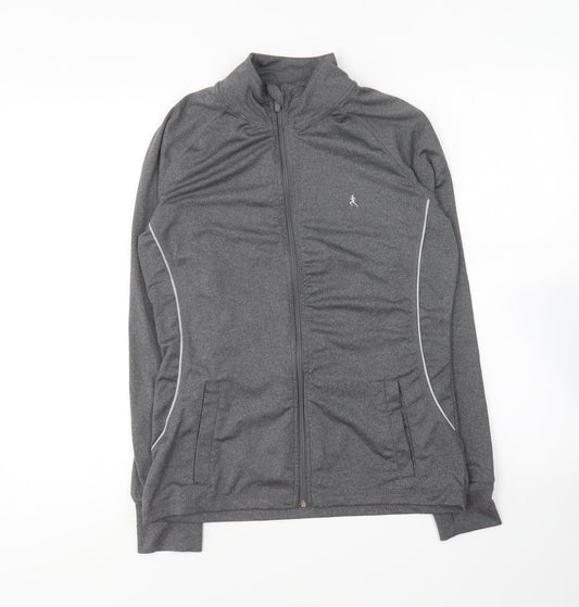Atmosphere Womens Grey Polyester Full Zip Sweatshirt Size 10