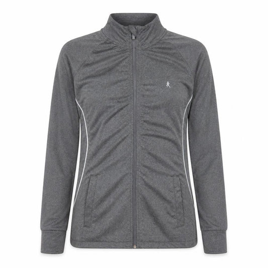 Atmosphere Womens Grey Polyester Full Zip Sweatshirt Size 10