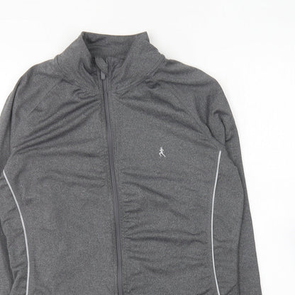 Atmosphere Womens Grey Polyester Full Zip Sweatshirt Size 10