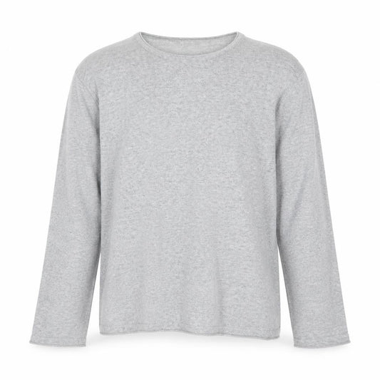 H&M Mens Grey Round Neck Cotton Pullover Jumper Size L