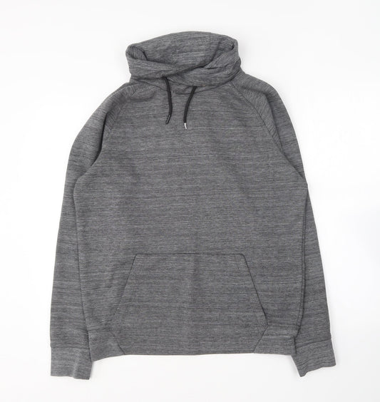 H&M Womens Grey Roll Neck Polyester Pullover Jumper Size M