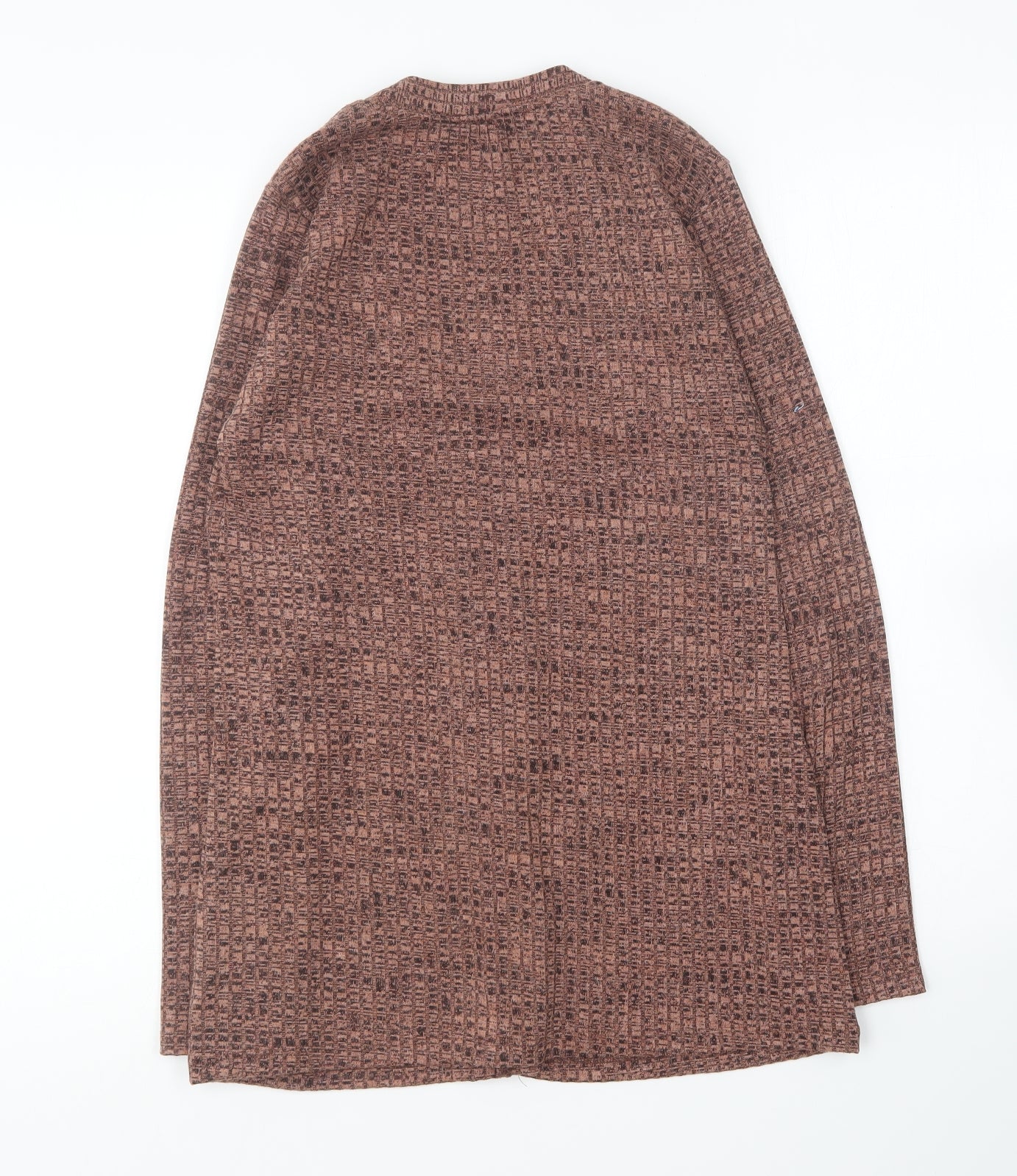 New Look Womens Brown V-Neck Polyester Pullover Jumper Size 12