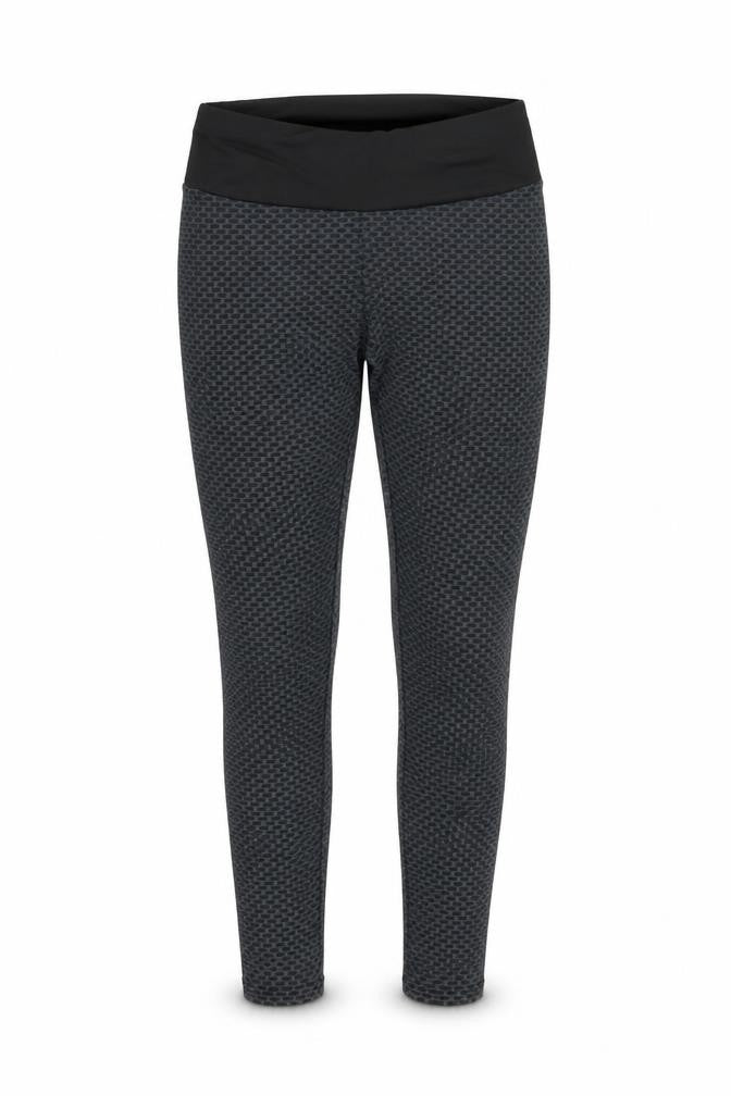 Preworn Womens Grey Polyester Compression Leggings Size L L26 in Regular Pullover