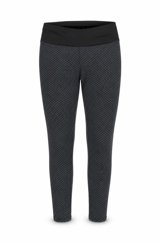 Preworn Womens Grey Polyester Compression Leggings Size L L26 in Regular Pullover