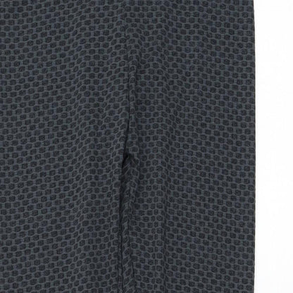 Preworn Womens Grey Polyester Compression Leggings Size L L26 in Regular Pullover