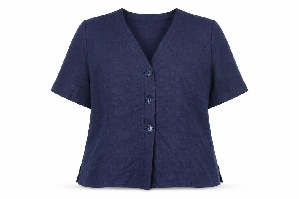 Saloos Womens Blue Jacket Blazer Size 18 Button