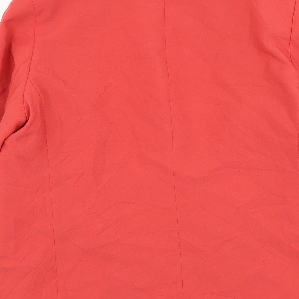 Slimma Womens Pink Jacket Blazer Size 12 Button