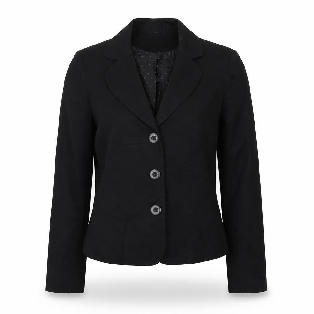 George Womens Black Jacket Blazer Size 10 Button