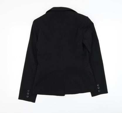 Preloved Select Womens Black Jacket Blazer Size 12 Button - Back