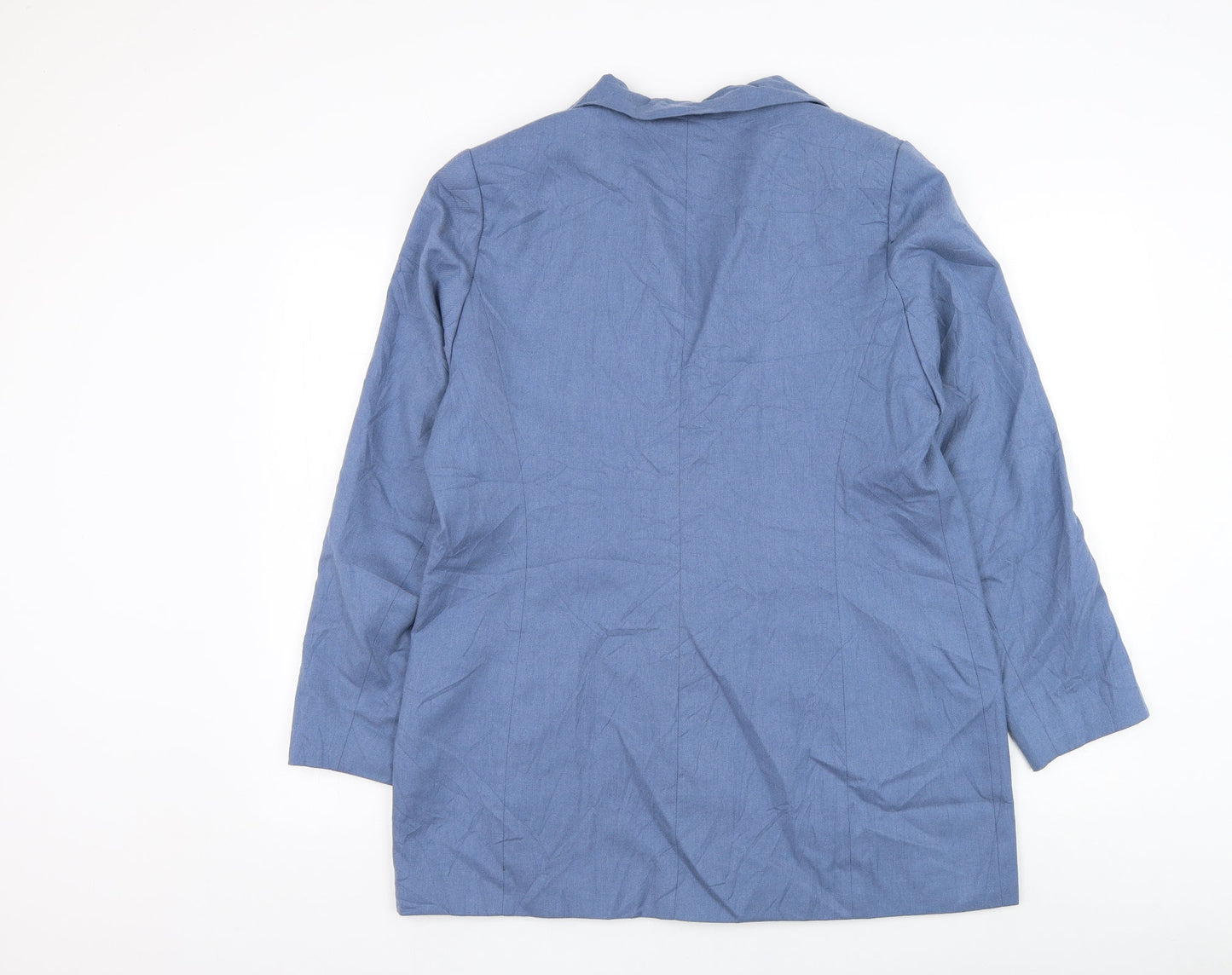 Slimtru Womens Blue Kimono Blazer Size 16 Button