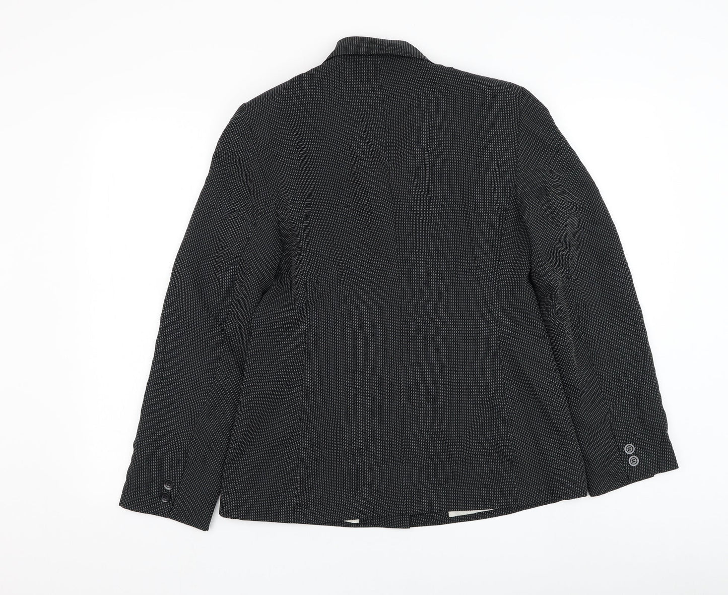 BHS Womens Black Jacket Blazer Size 12 Button
