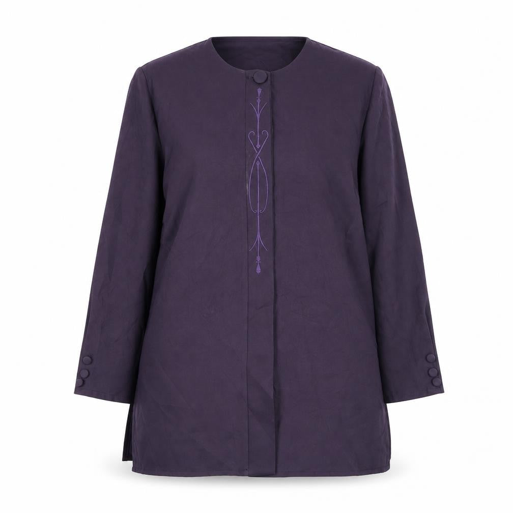 Richards Womens Purple Jacket Blazer Size 10 Button