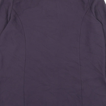 Richards Womens Purple Jacket Blazer Size 10 Button